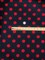 1 yard Black Poly Cotton Fabric with Red Dots for Dresses Crafts Costumes 59/60″ Width